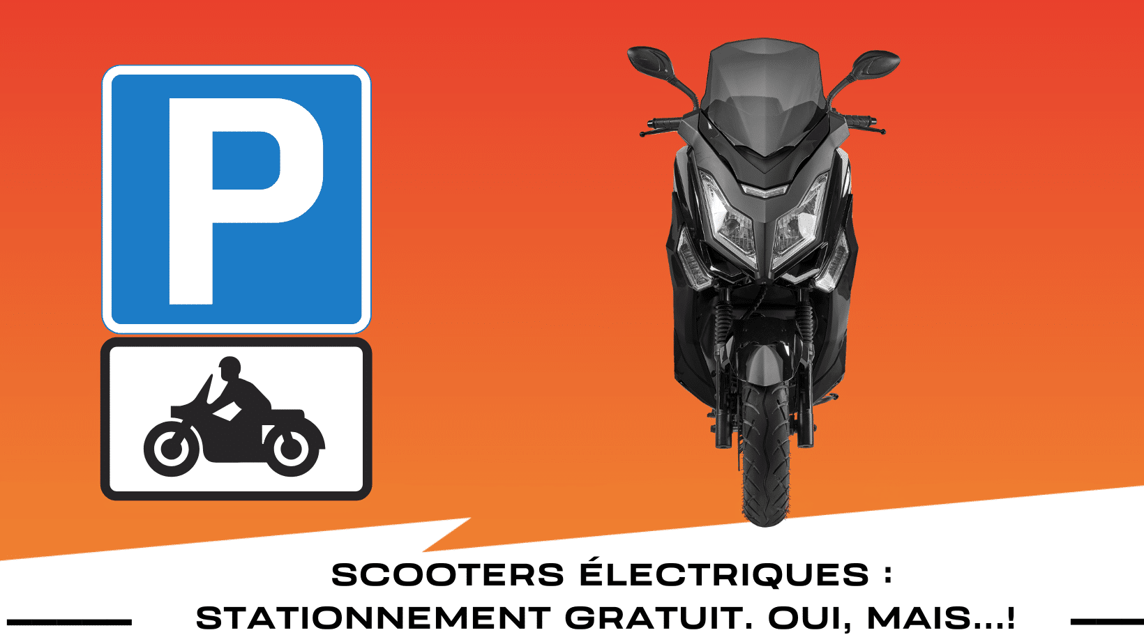 Stationnement gratuit. oui, mais !-3 scooter électrique stationnement