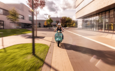 [Lejournaldel&rsquo;éco] Apprentissage de la mobilité zéro émission grâce aux modèles électriques ultra-maniables de Pink Mobility