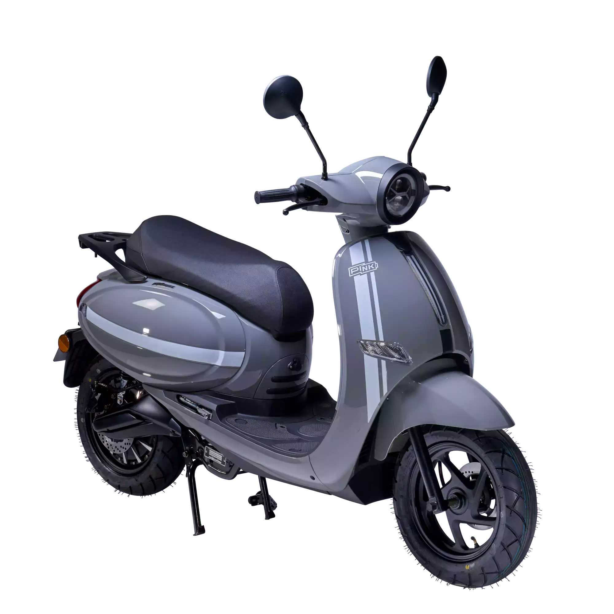 Le scooter Pink Pop Plus 125 est un parfait équivalent électrique taillé pour la ville. Comme le scooter électrique Pink Pop, mais en plus puissant ! Plus d'autonomie, plus de vitesse, avec le même look sobre que sa version standard équivalent 50cc.