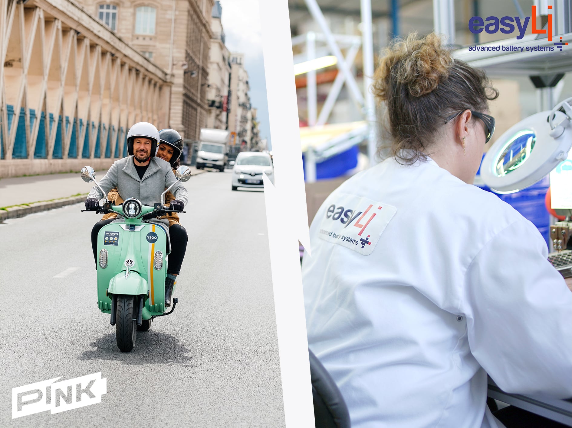 Pink Mobility et easyLi vers la réindustrialisation du territoire mais aussi vers une mobilité plus durable. Pink Mobility et easyLi vers la réindustrialisation du territoire.