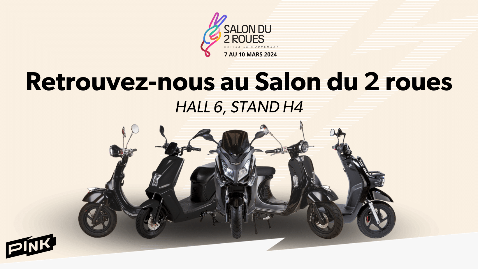 Pink Mobility sera présent au S2R 2024 pour présenter ses scooters