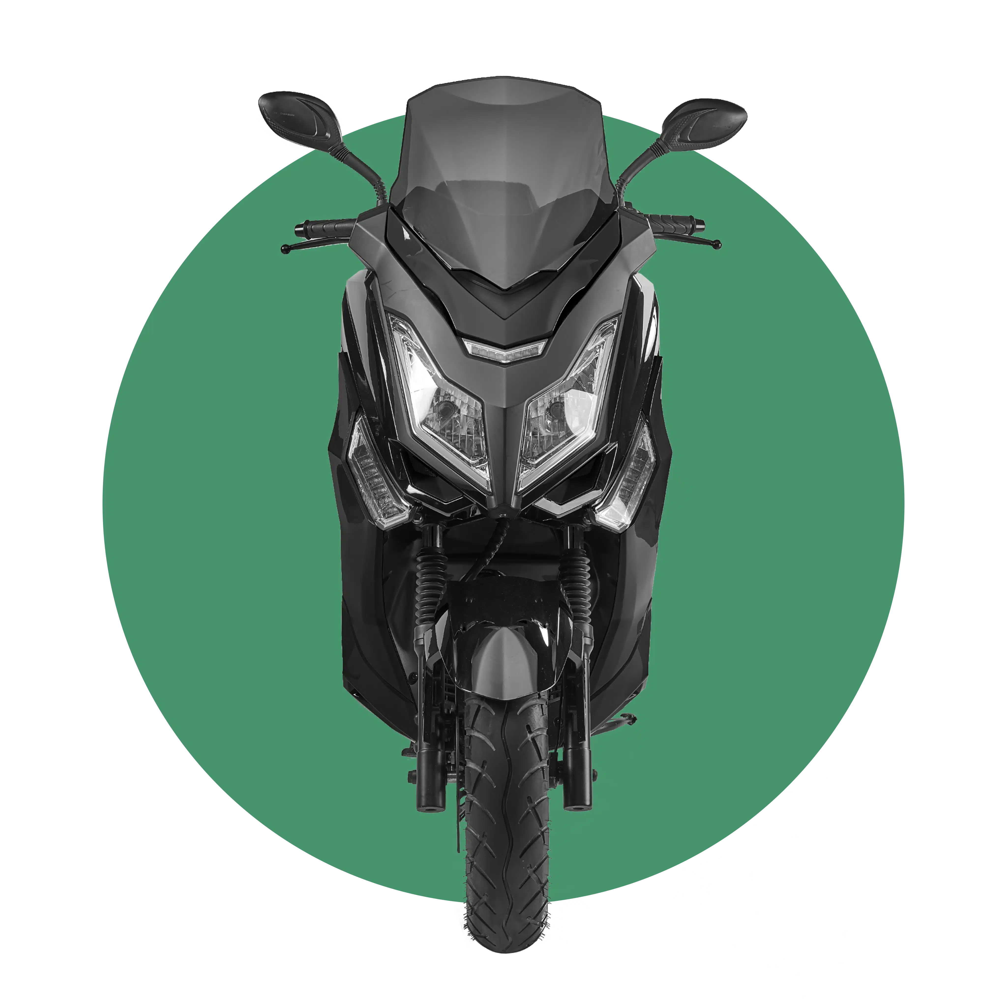 Pink fly 125cc Scooter électrique 125cc rond vert