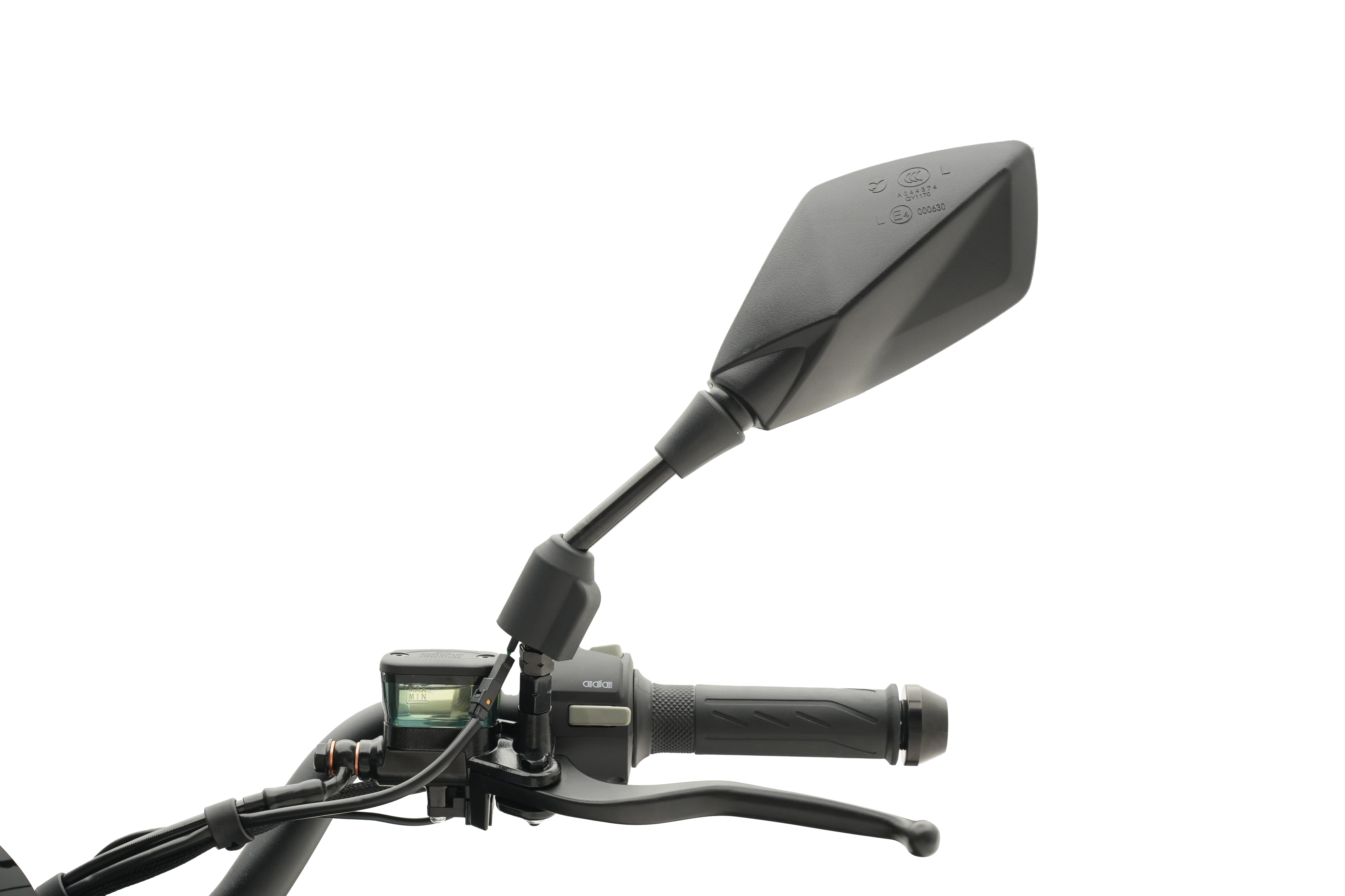 Poignée et commandes du guidon gauche du scooter Pink Hypevolt